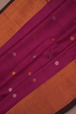 Image of Uppada Silk Plum Pink Saree