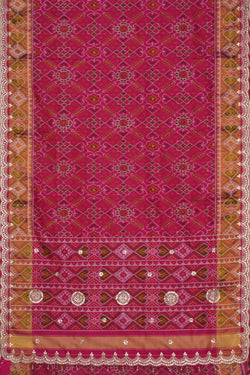 Image of An Embroidered Silk Saree