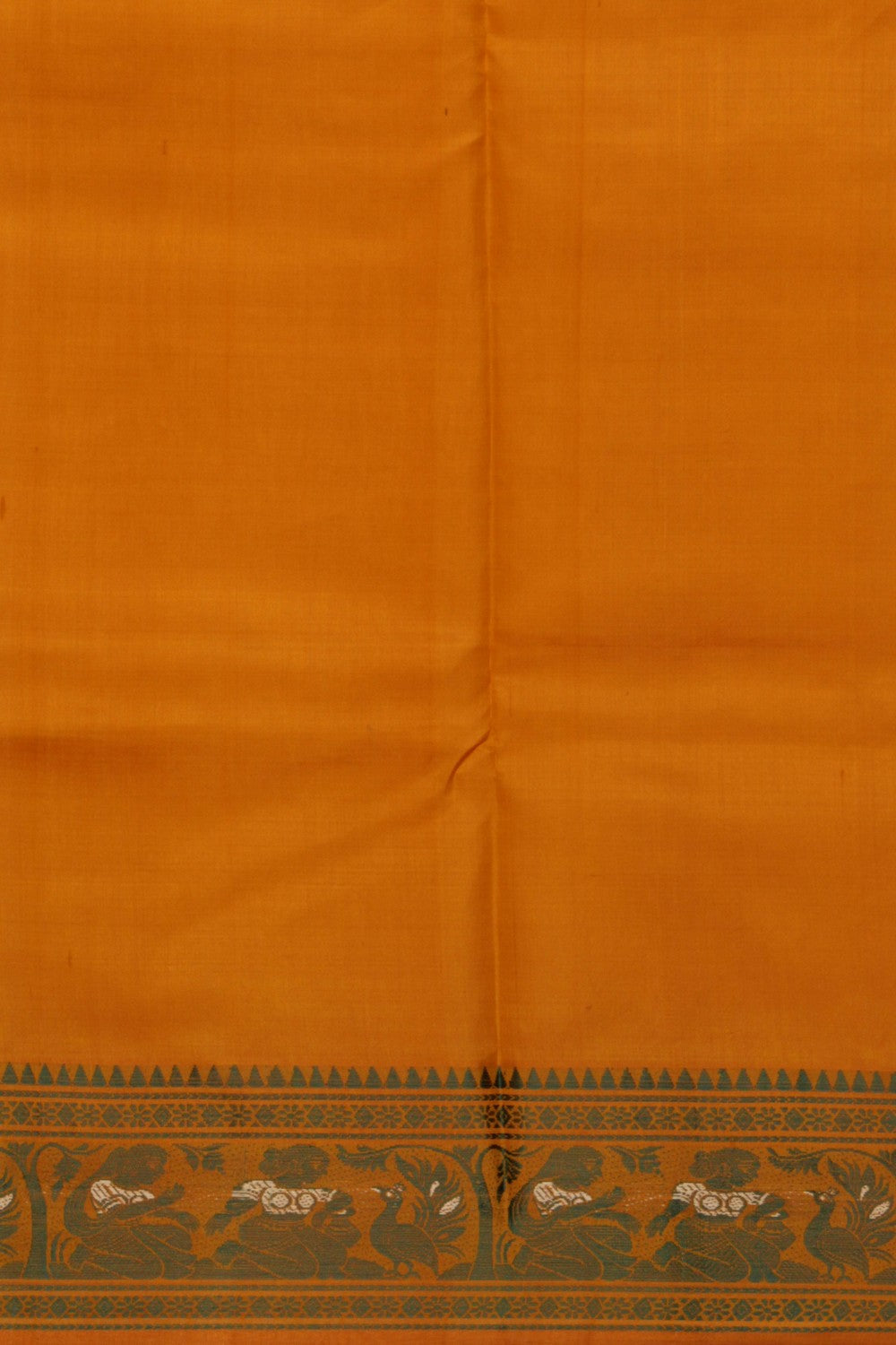 Image of Baluchari Silk Mustard Saree