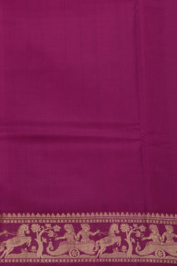 Image of Baluchari Silk Magenta Pink Saree