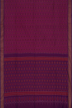 Image of Pochampally Ikat Pink Saree