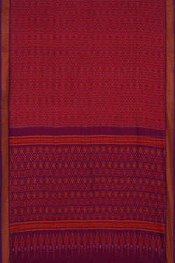 Image of Pochampally Ikat Pink Saree