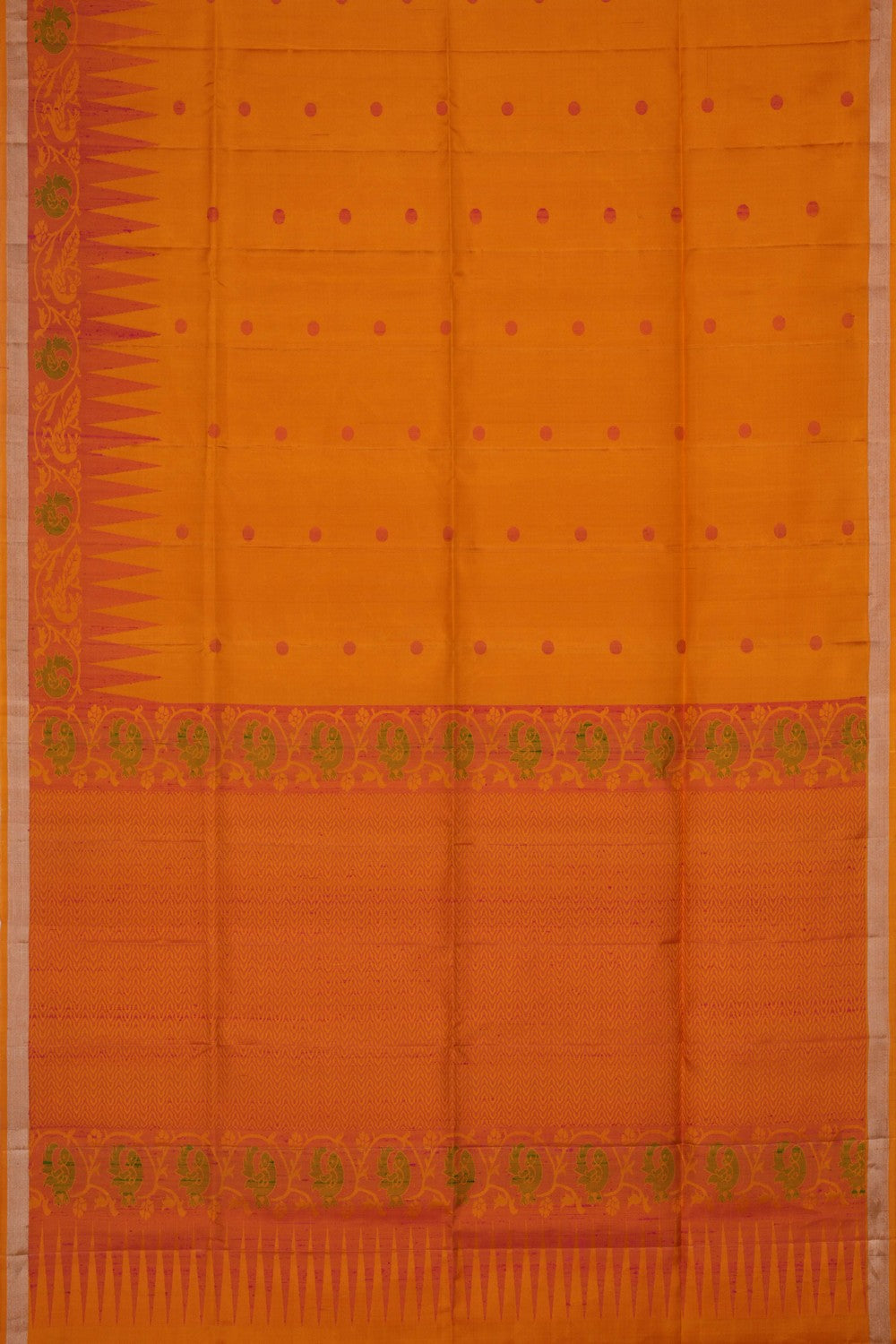 South Silk Mustard Saree