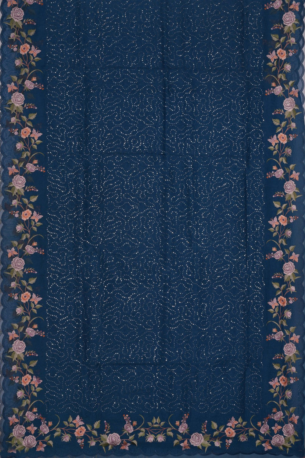 A sequin embroidery saree