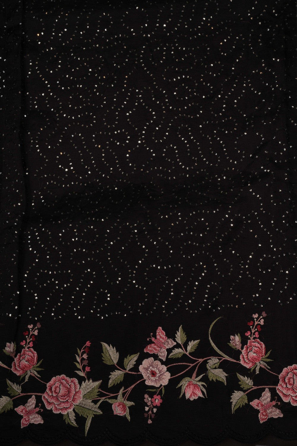 A sequin embroidery saree