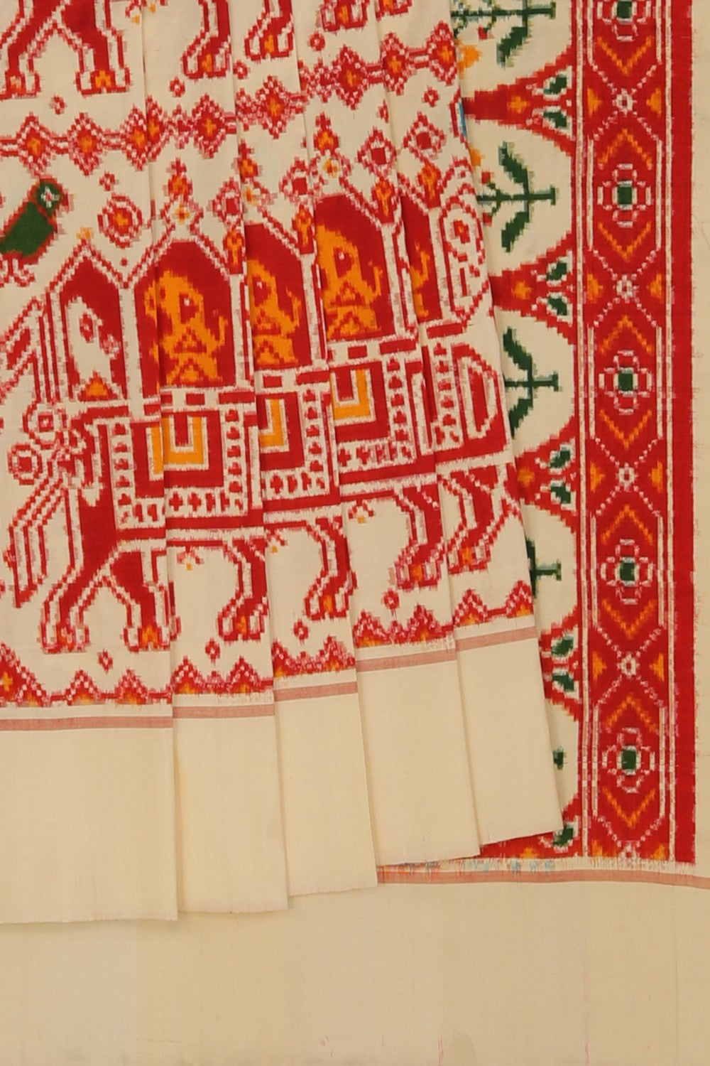 Image of Patan Patola Silk Double Ikat Saree
