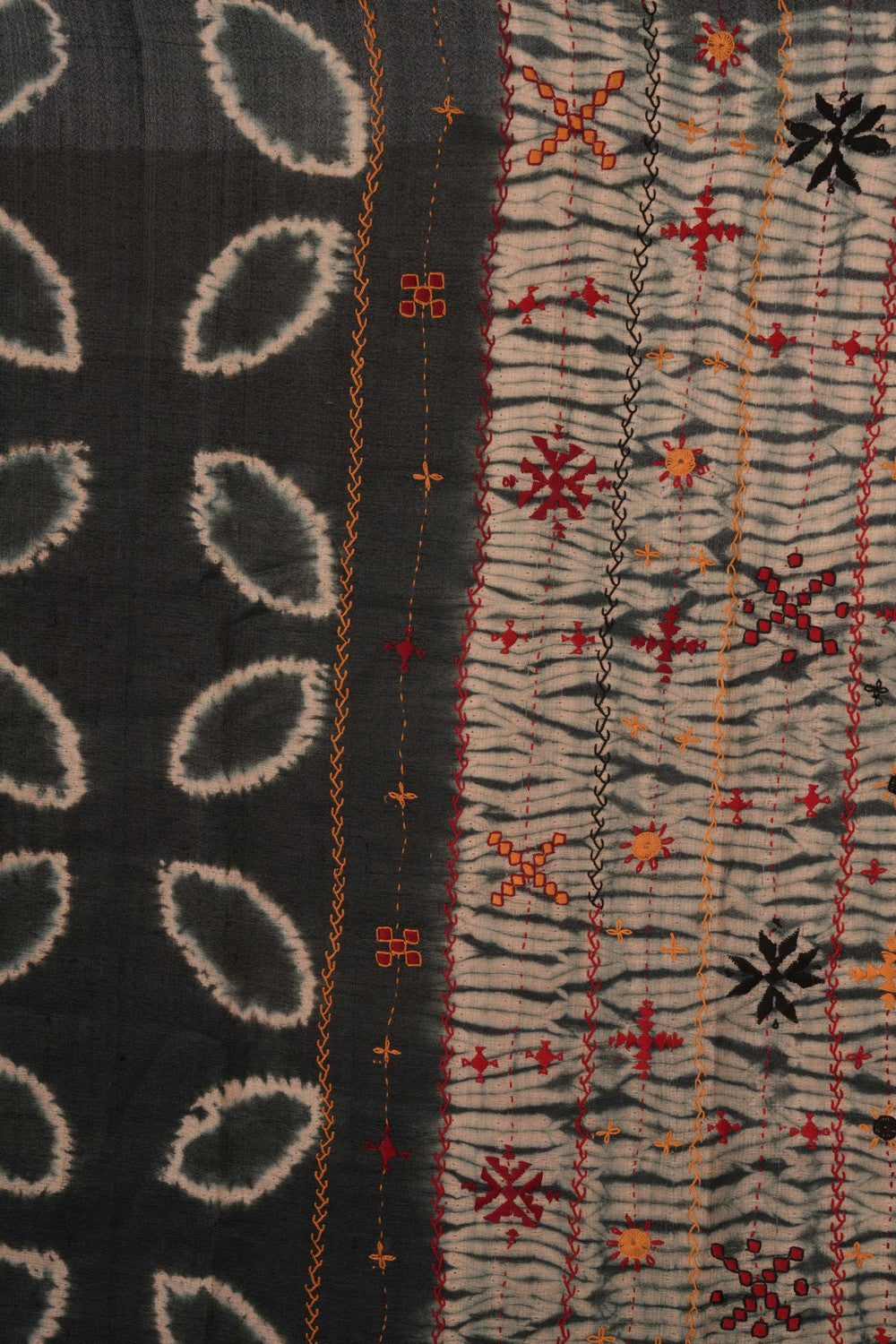 Image of Tussar Silk Black Saree