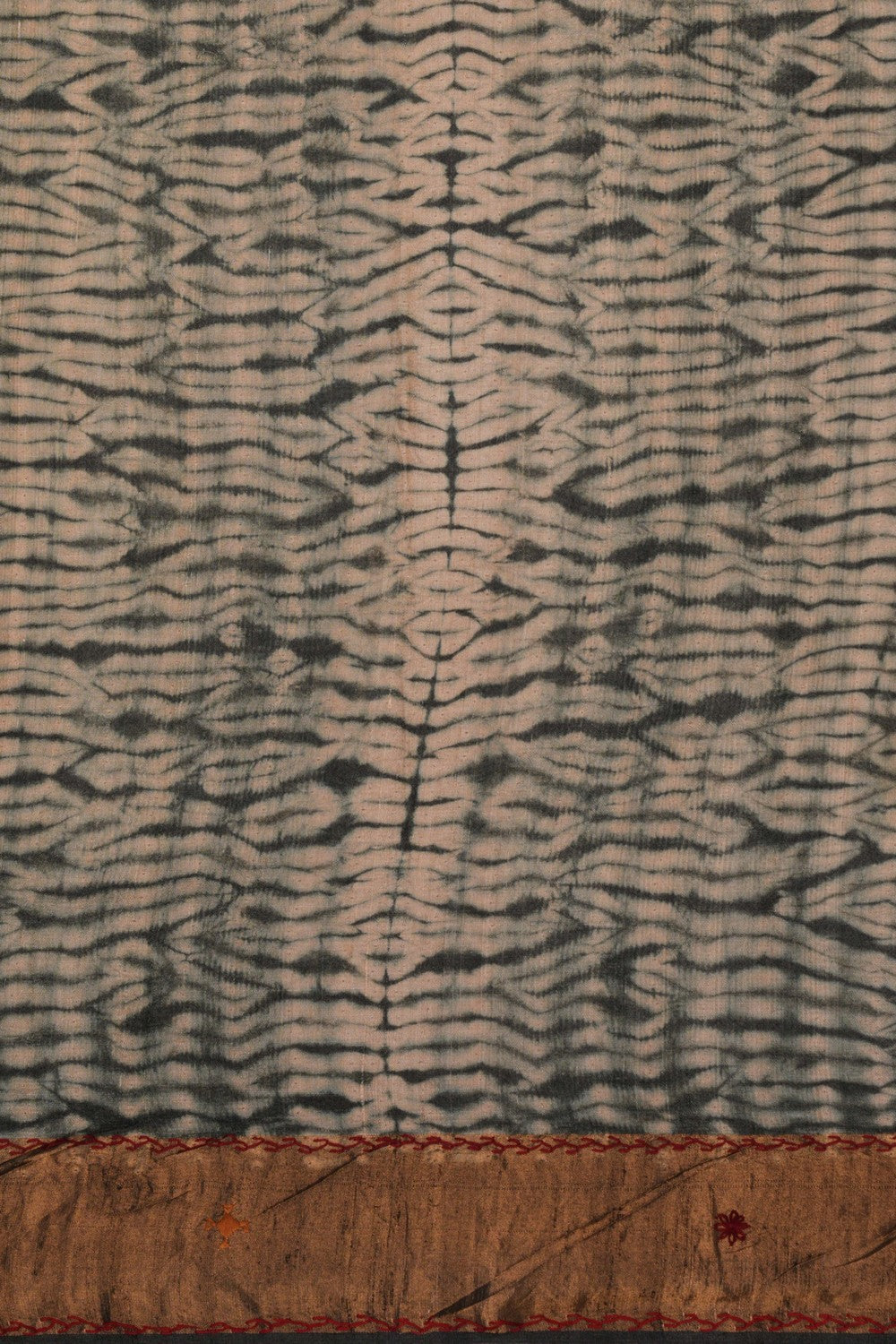 Image of Tussar Silk Black Saree