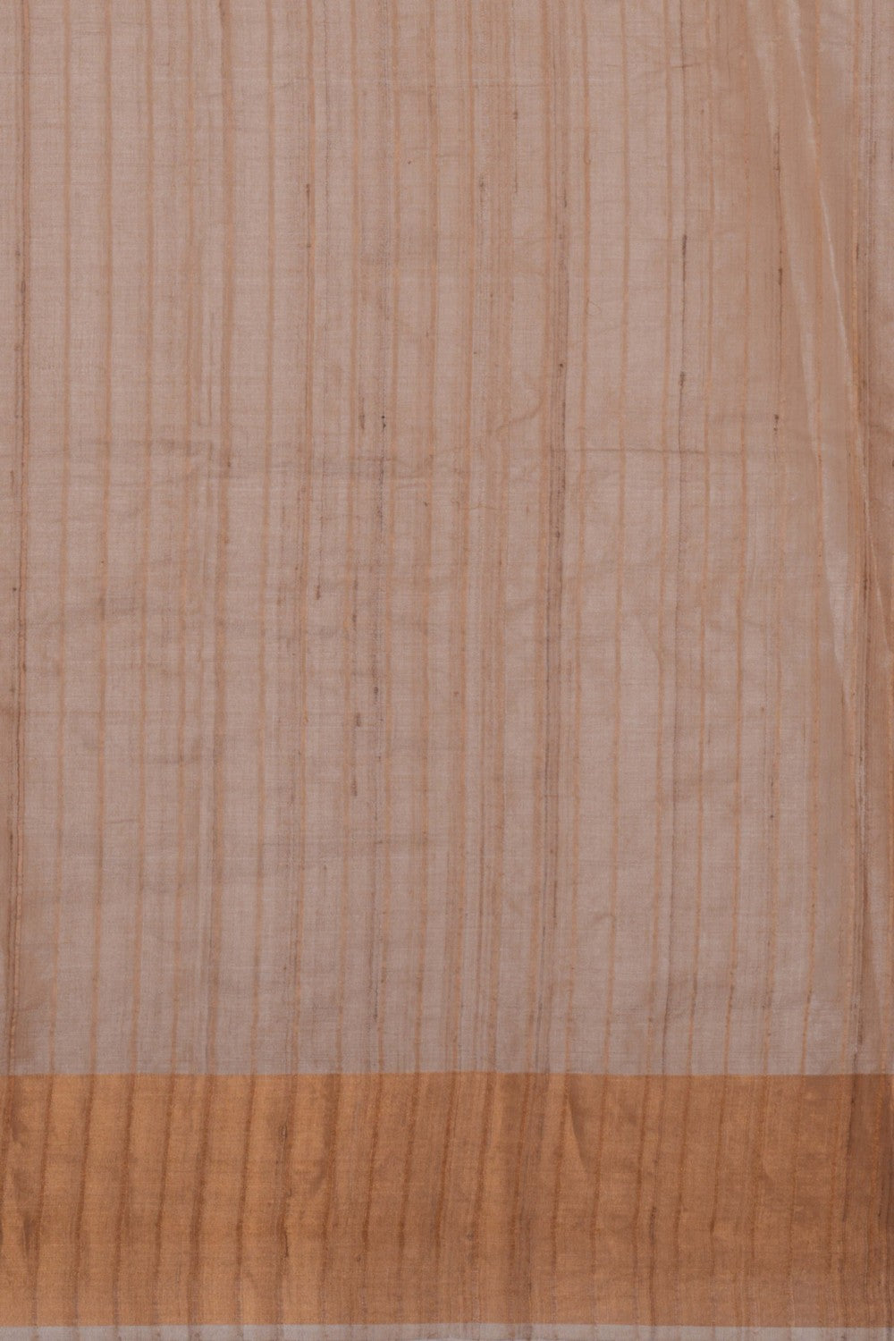 Image of Tussar Silk saree with stitched blouse