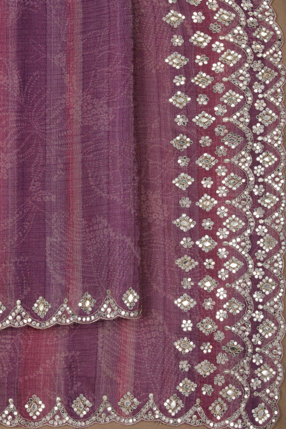 Image of A Beautiful Silk Embroidery Saree