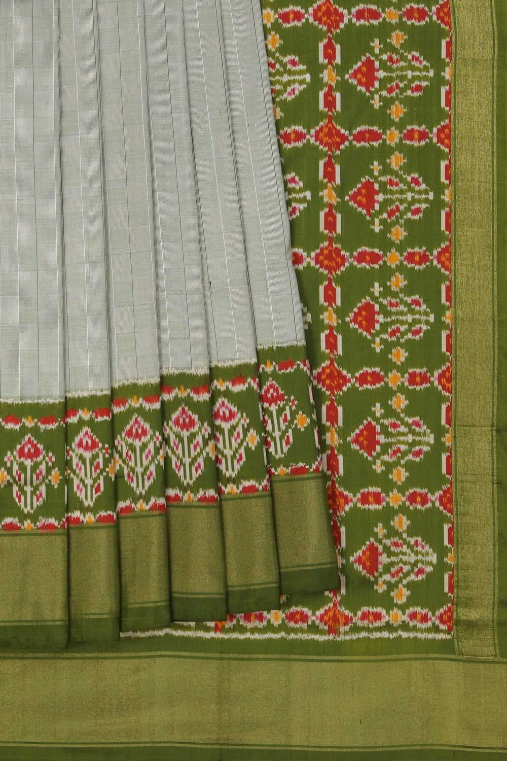 Image of Pochampally Ikat Silk Saree