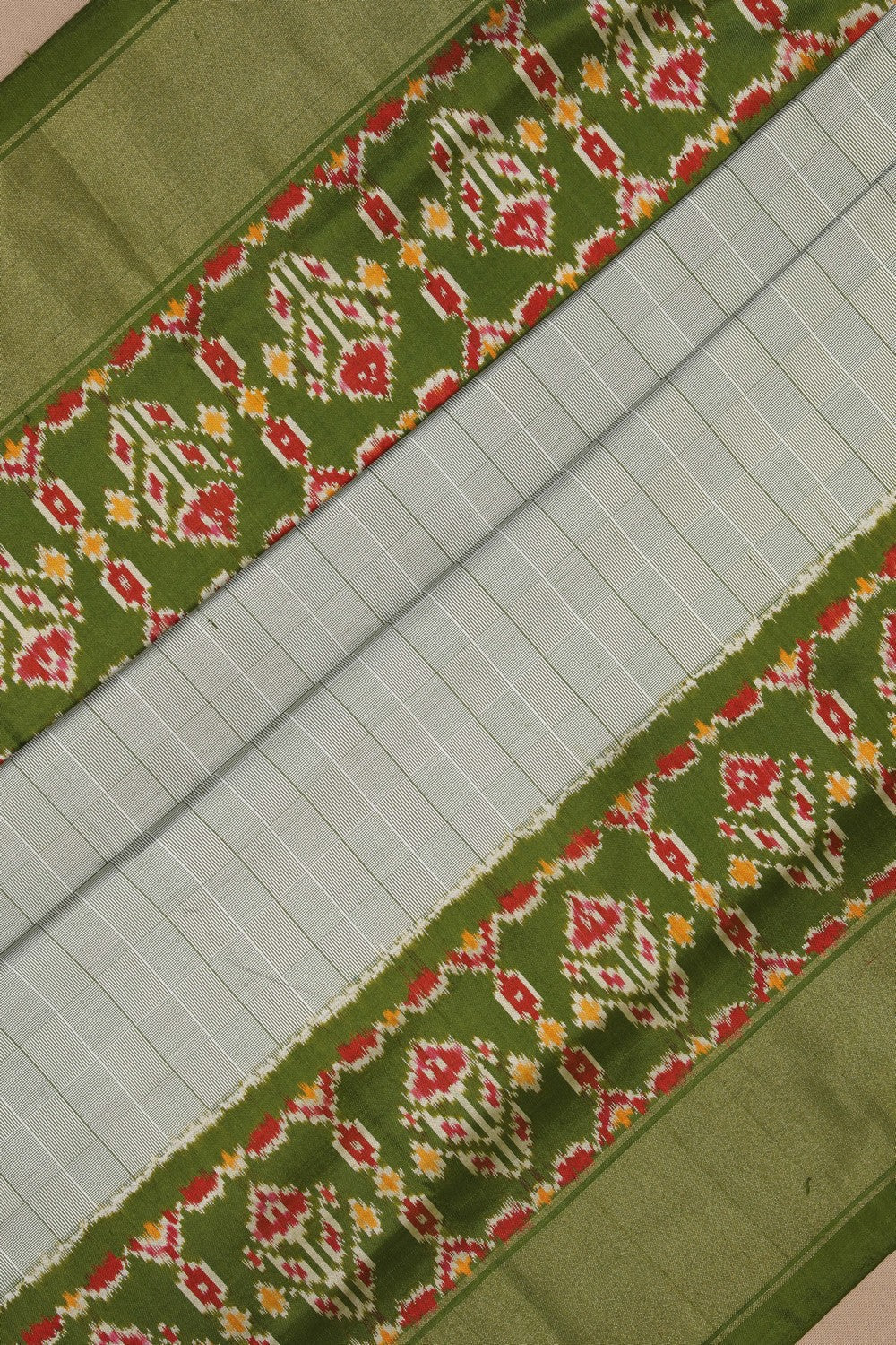Image of Pochampally Ikat Silk Saree