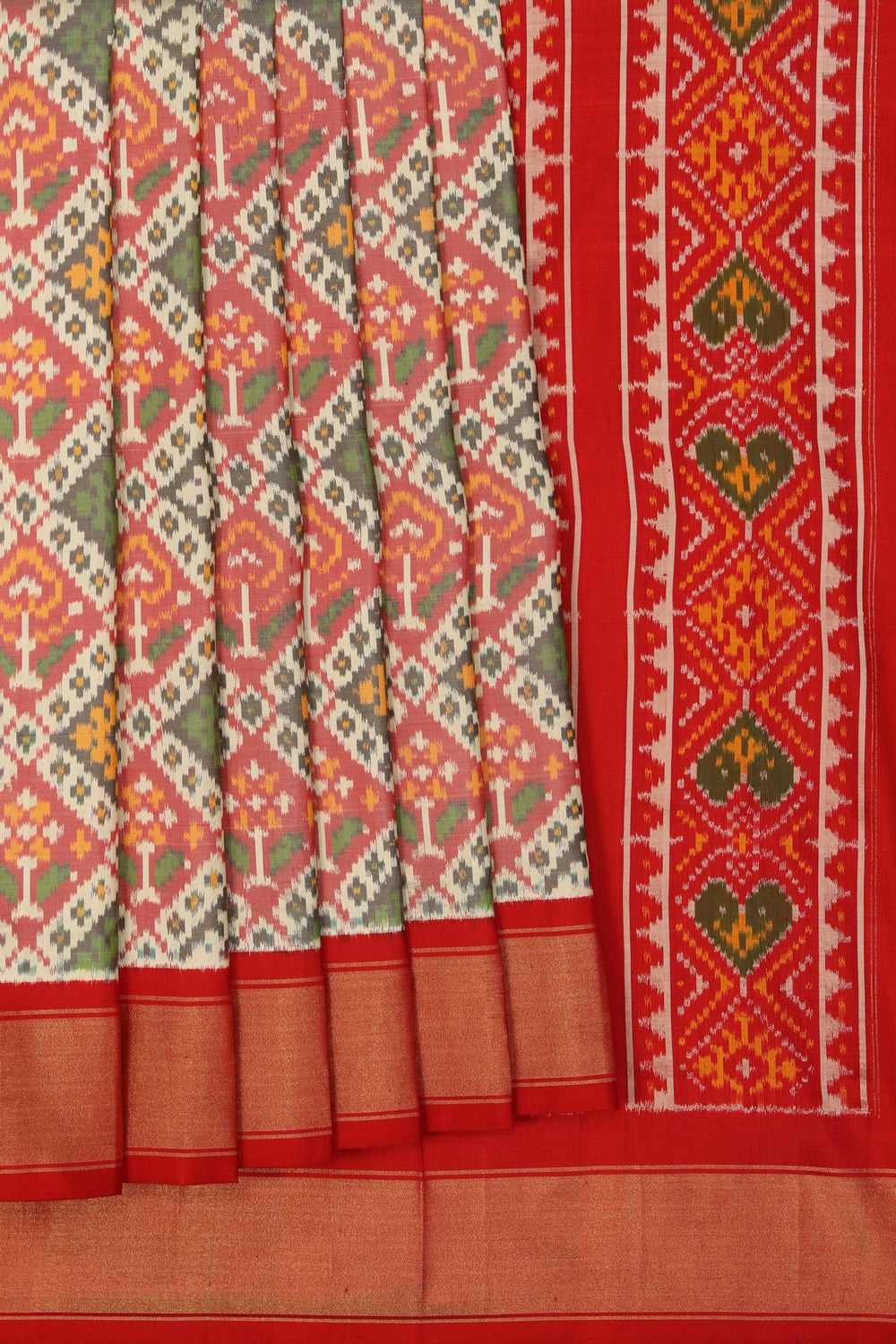 Image of Pochampally Ikat Silk Saree