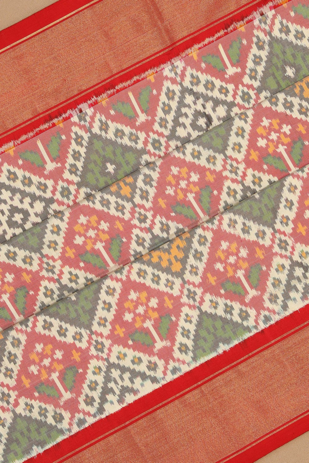 Image of Pochampally Ikat Silk Saree