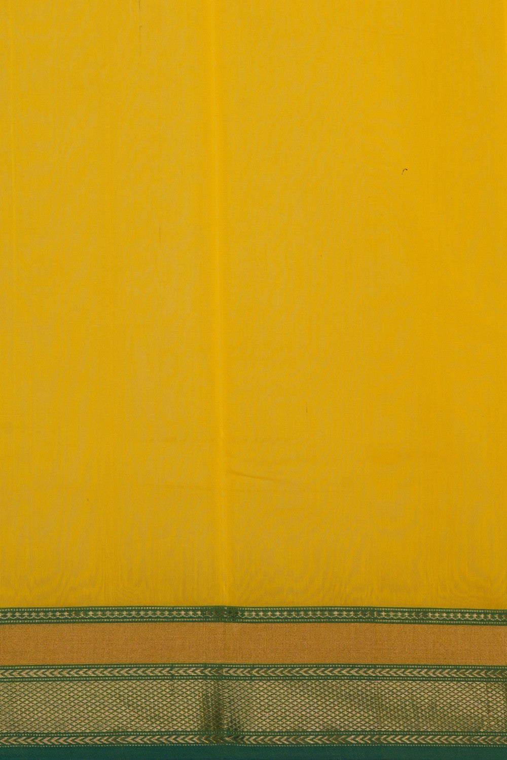 Image of Chanderi Cotton Silk Yellow Saree