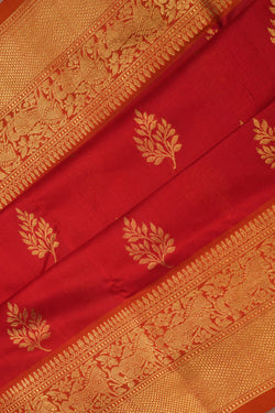 Image of Venkatagiri Silk Red Saree