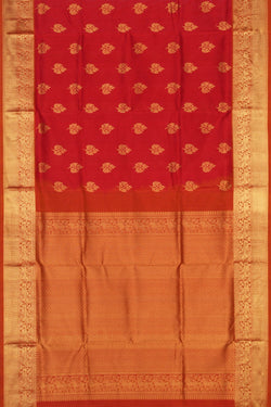 Image of Venkatagiri Silk Red Saree