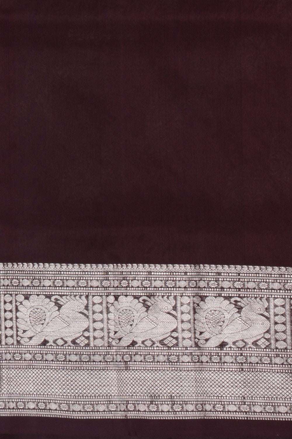 Image of Venkatagiri Silk Caramel Brown Saree