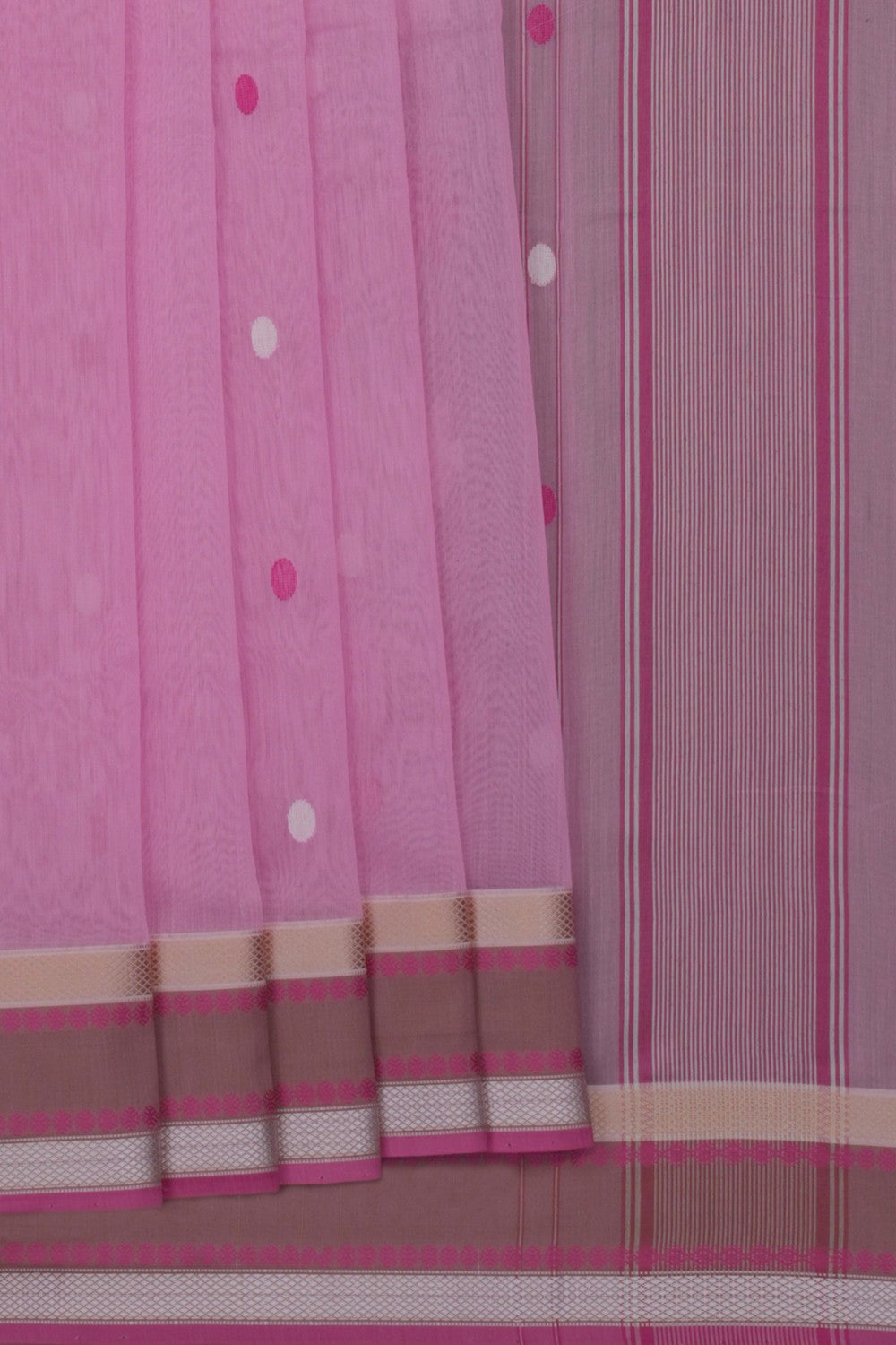 Chanderi Pink Saree