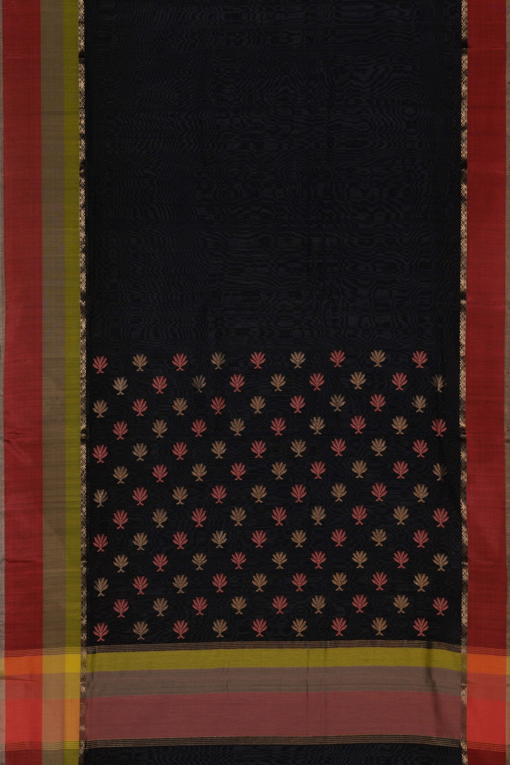 Chanderi Black Saree