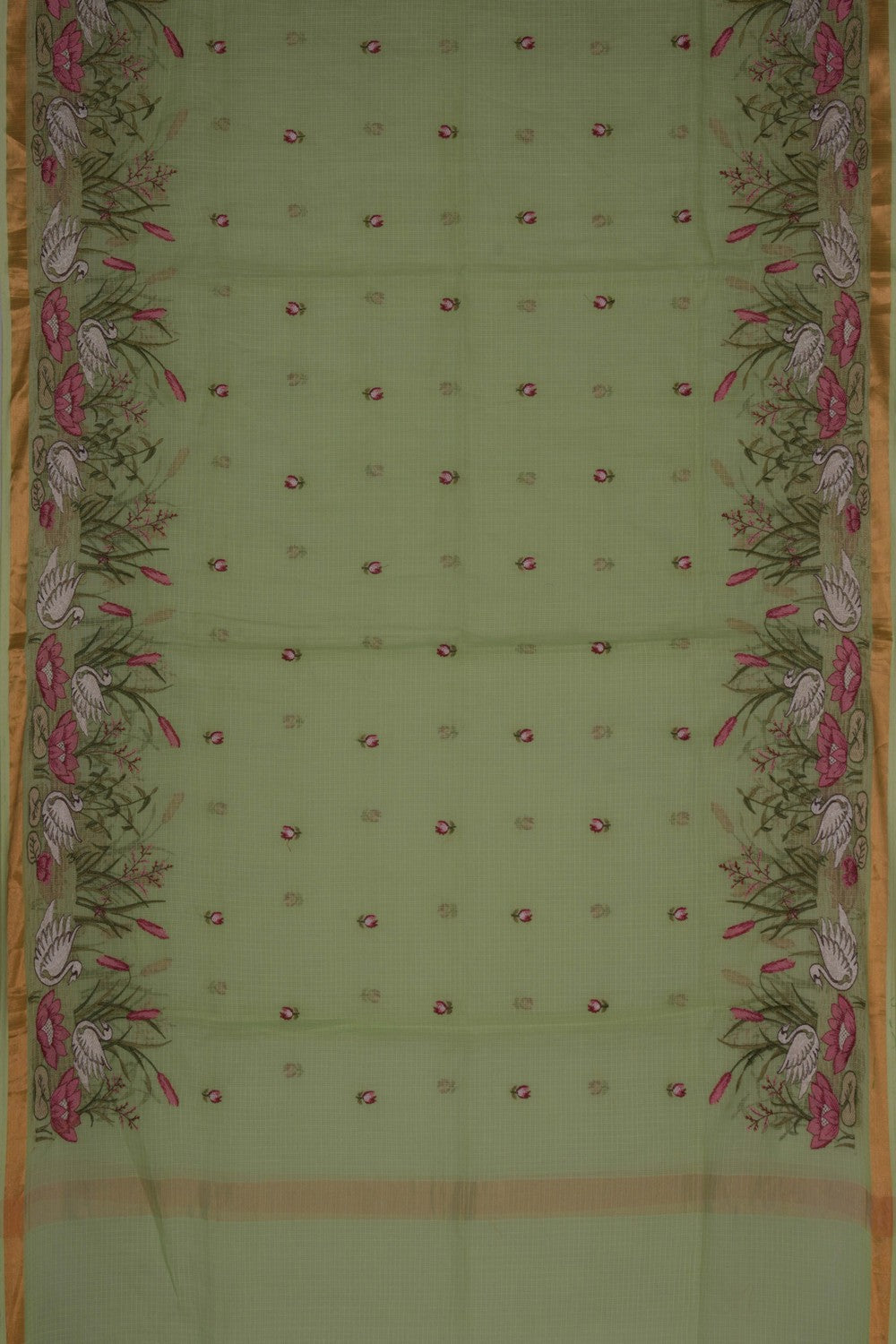 Image of Unstitched Suit Set Kota Fabric (3 Pcs Set)