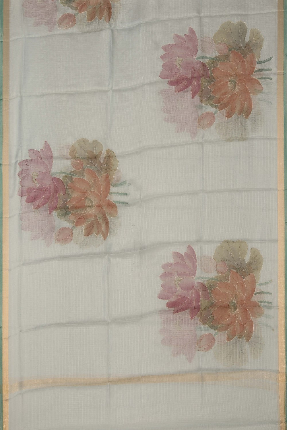 Image of Kota Doria Unstitched Suit (3 Pcs Set)