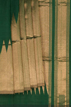 Image of A Tussar Silk Temple Pattern Saree