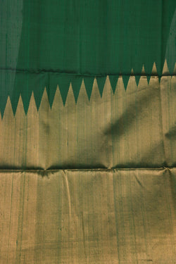 Image of A Tussar Silk Temple Pattern Saree