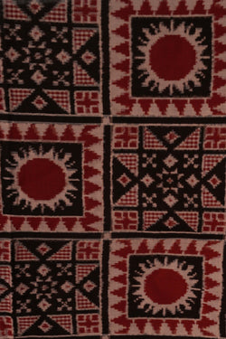 Image of Pochampally Ikat Cotton Silk Saree