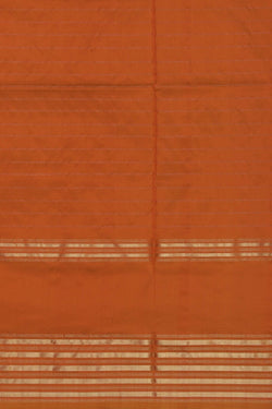 Image of Pochampally Ikat Silk Off-White Saree