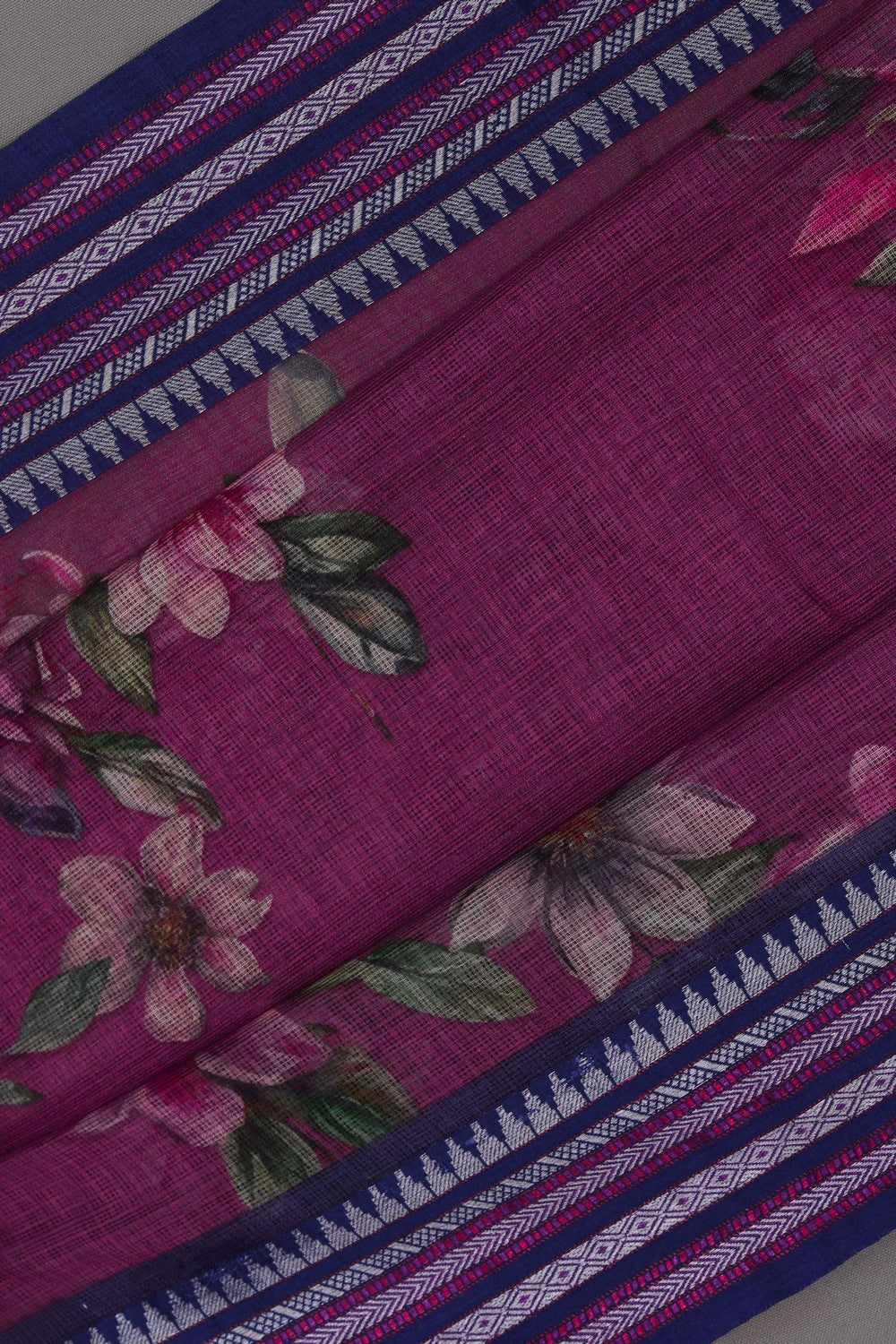 Image of Kota Plum-Pink Saree