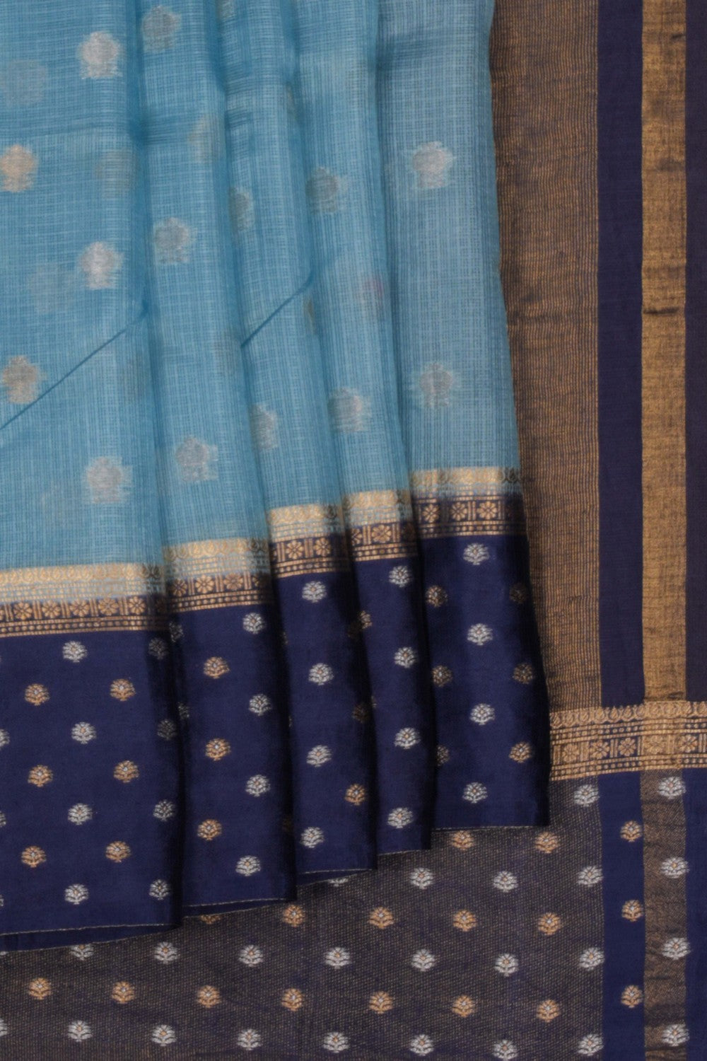 Kota Ice Blue Saree