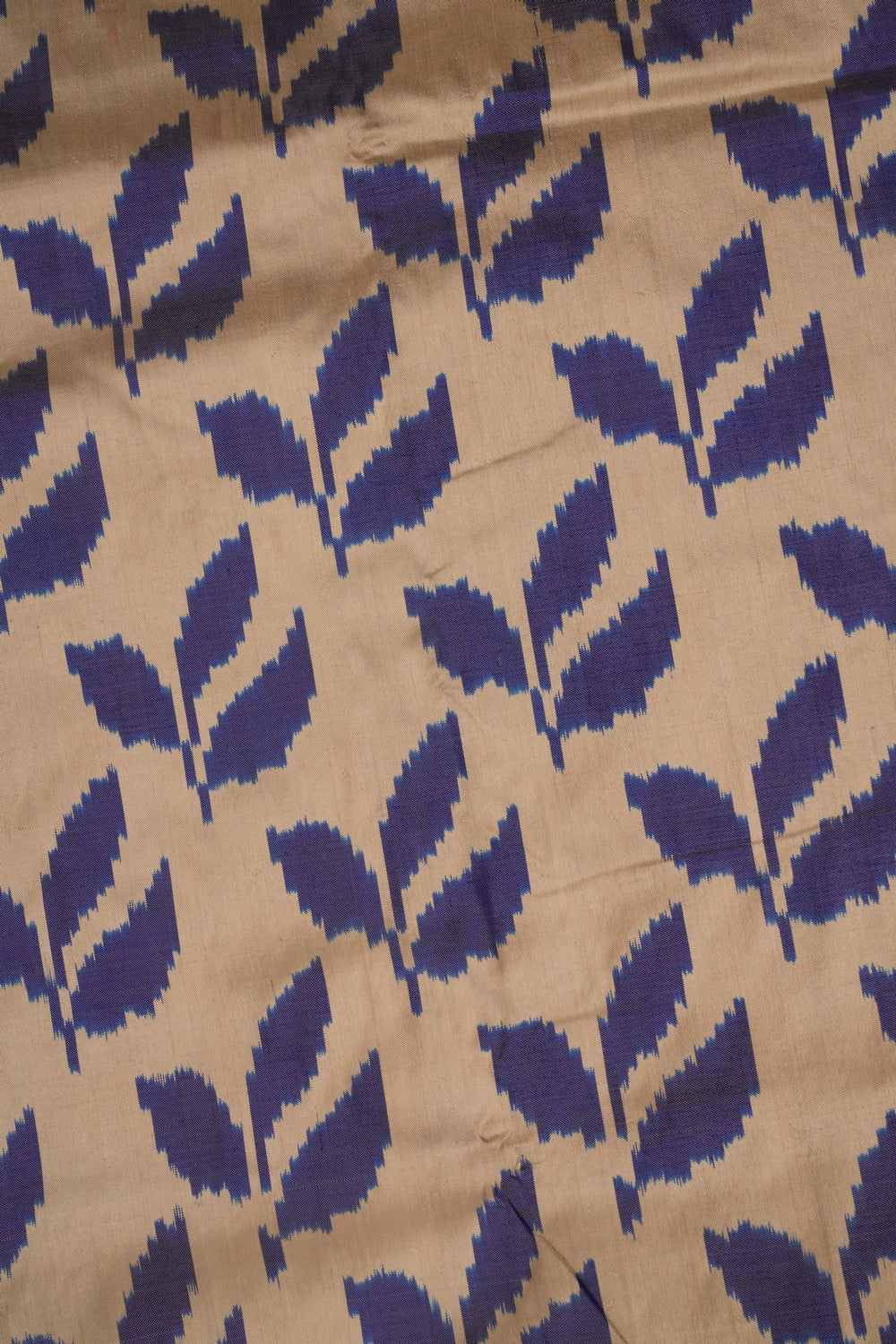 Pochampally Ikat Silk Cream Saree