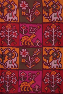 Image of Rajkot Patola Fuchsia Pink Saree