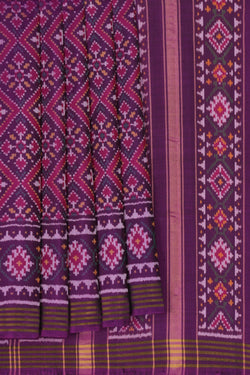 Image of Rajkot Patola Purple Saree