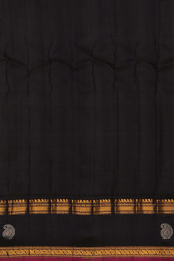 Image of Gadwal Silk Kattam Mint Green Saree