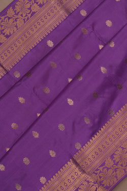 Image of South Silk Purple Saree