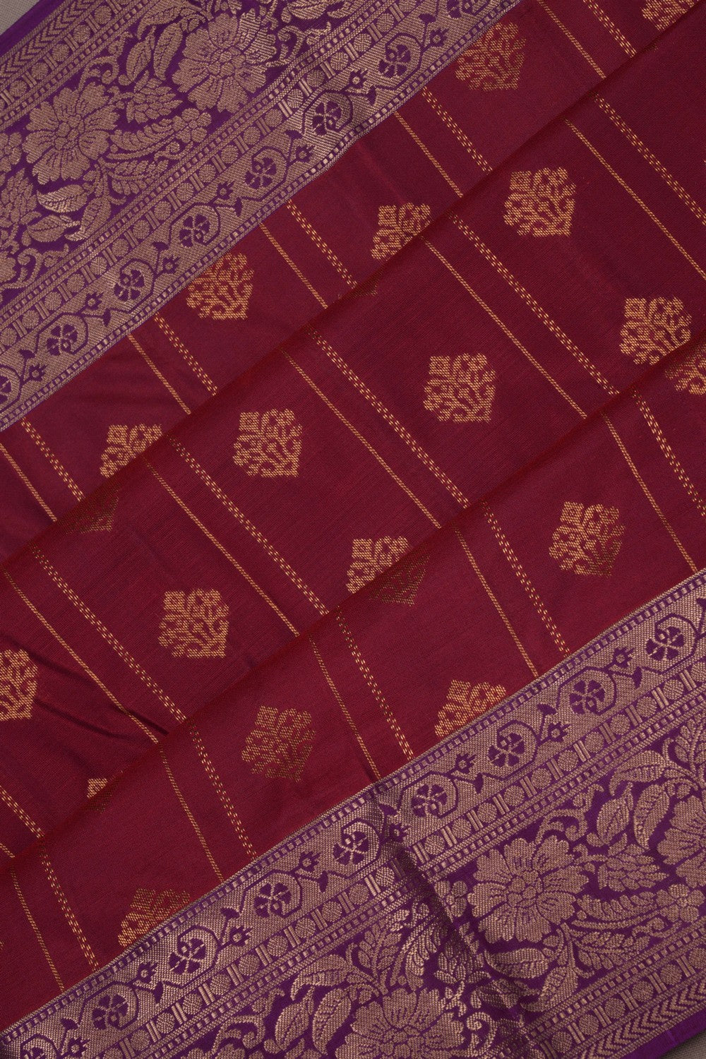 Image of South Silk Kumkum Red Saree