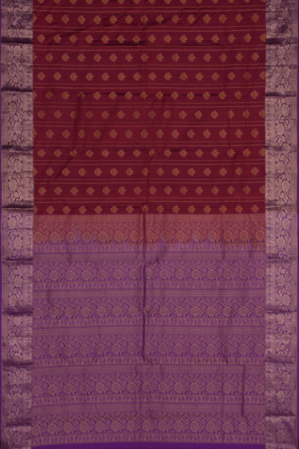 South Silk Kumkum Red Saree
