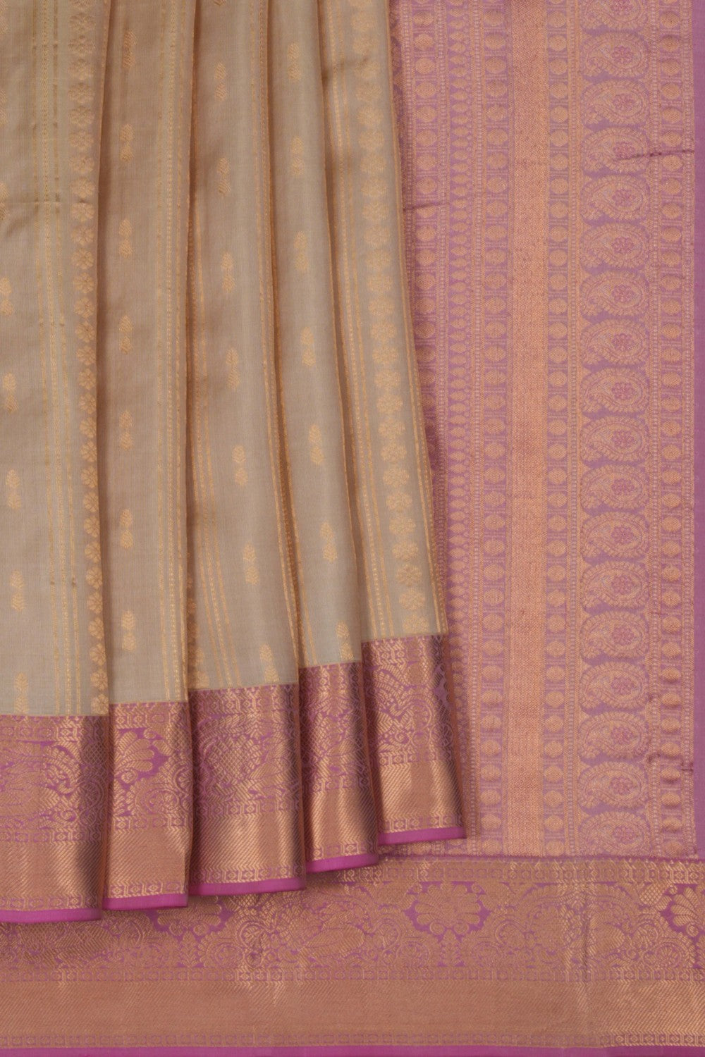 Image of South Silk Beige Saree