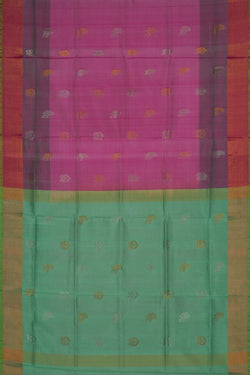 Image of Uppada Silk Pink Saree