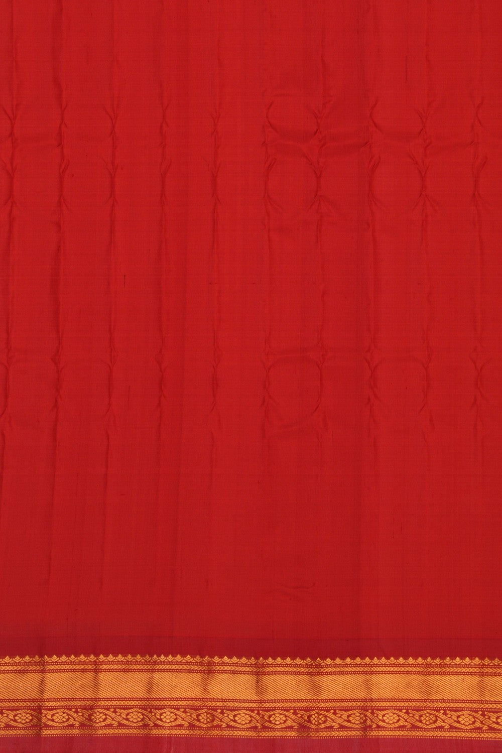 Image of Gadwal Silk Cream Saree