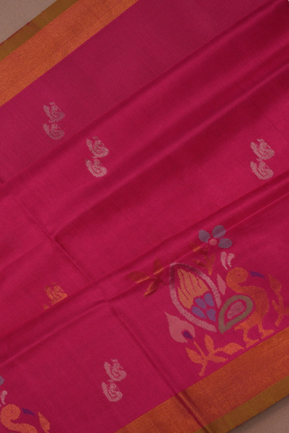 Image of Uppada Silk Pink Saree