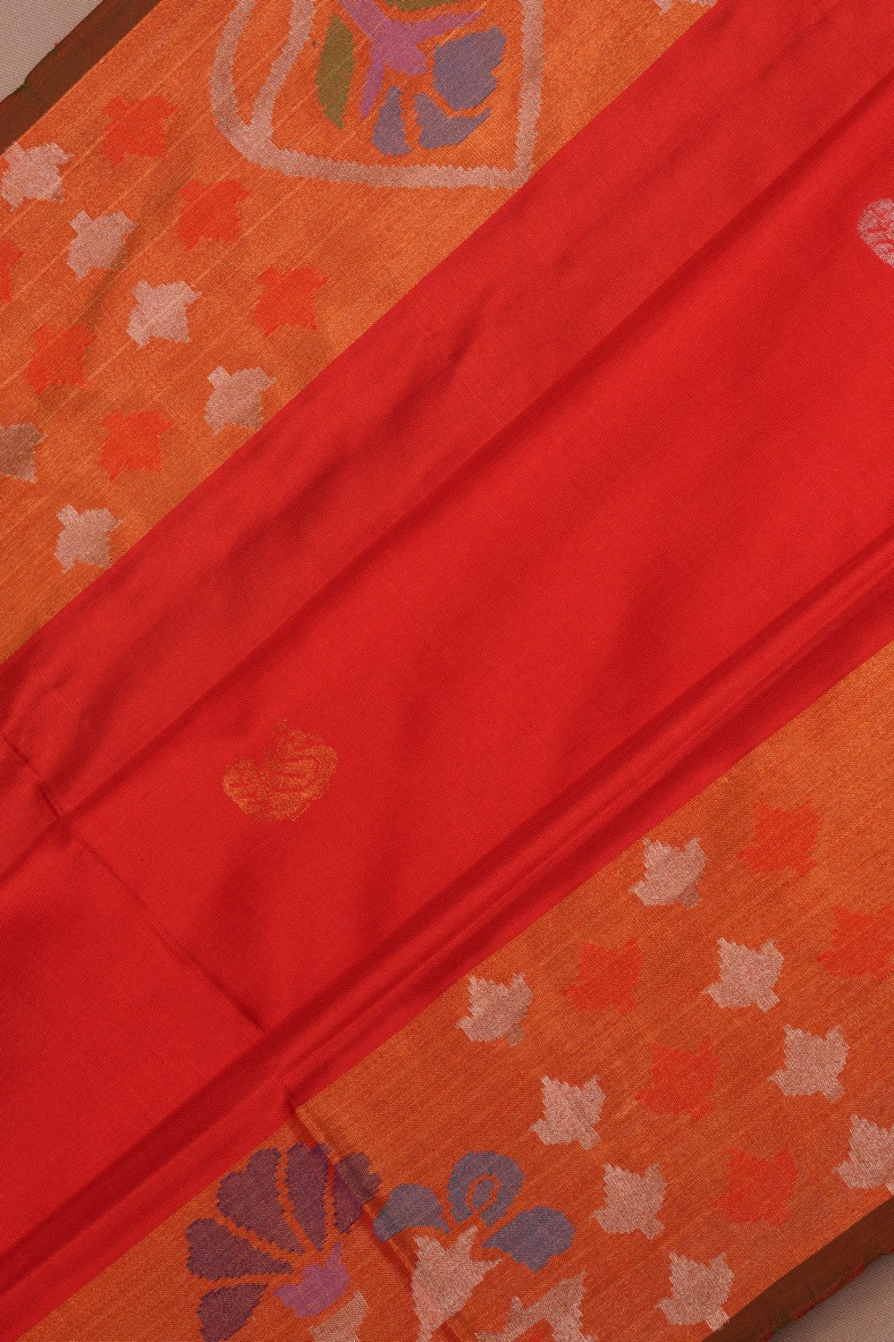 Image of Uppada Silk Red Saree