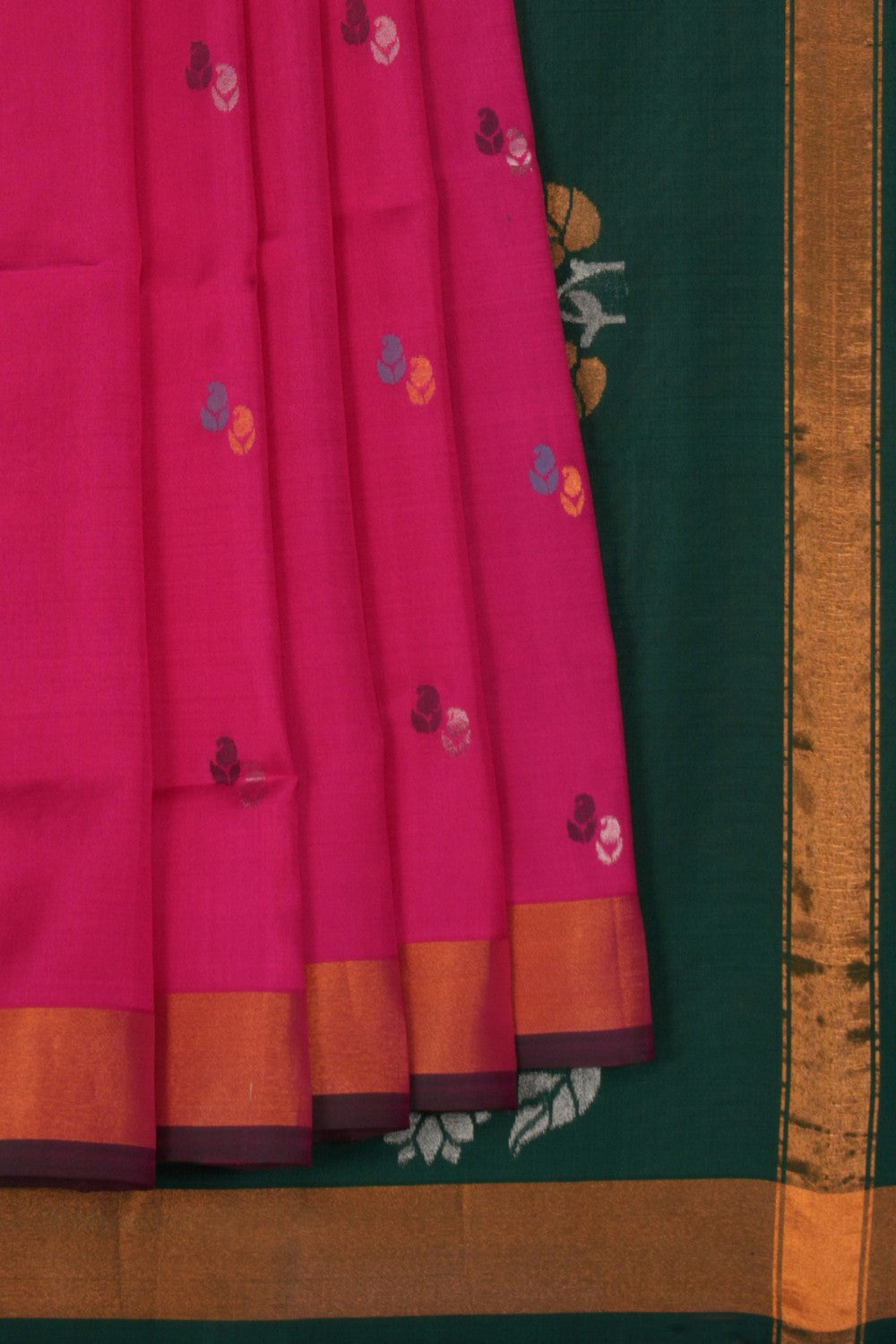 Image of Uppada Silk Pink Saree