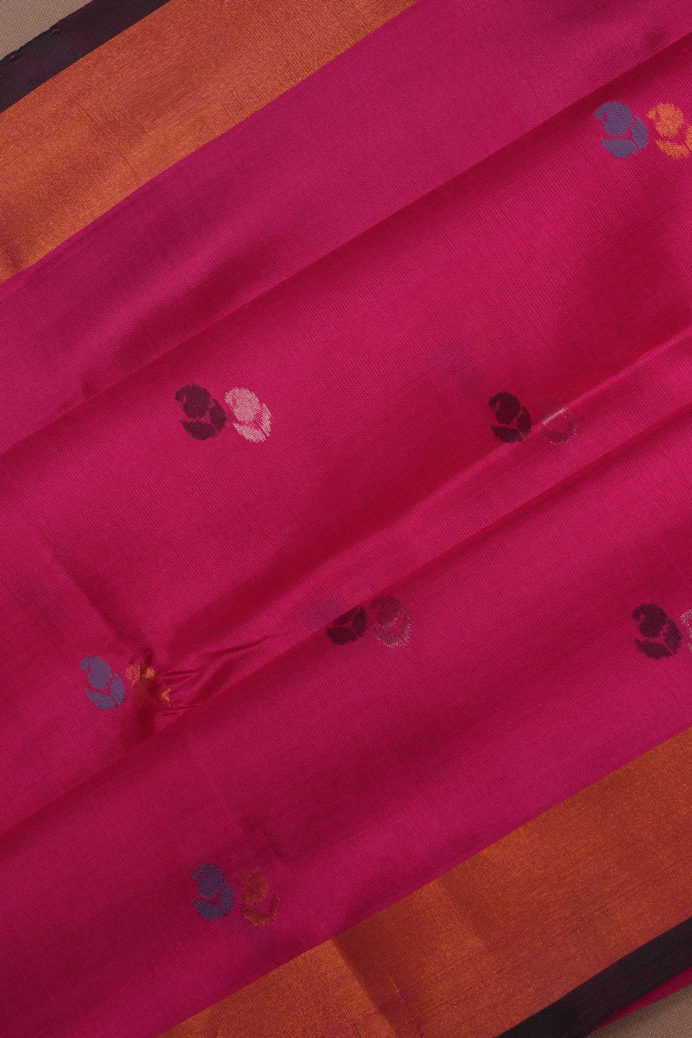 Image of Uppada Silk Pink Saree