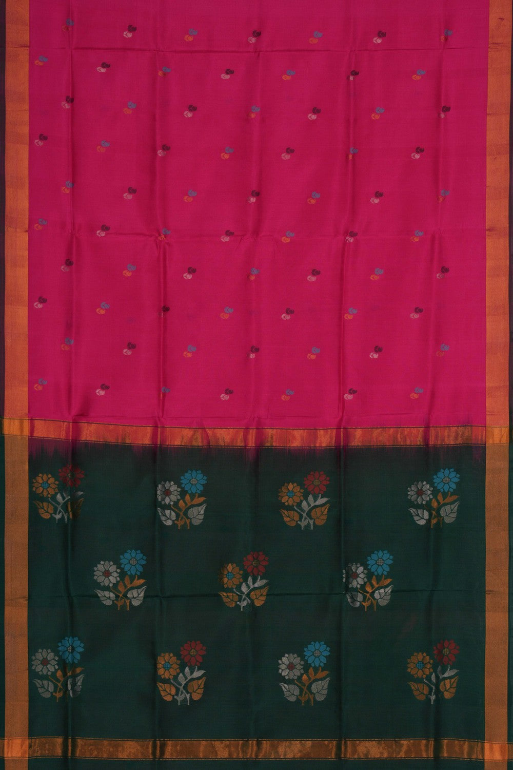 Image of Uppada Silk Pink Saree