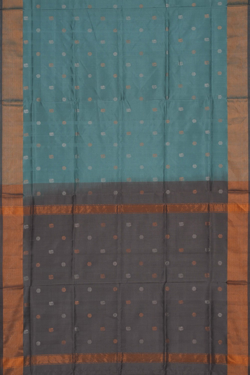 Uppada Silk Smoky Blue Saree