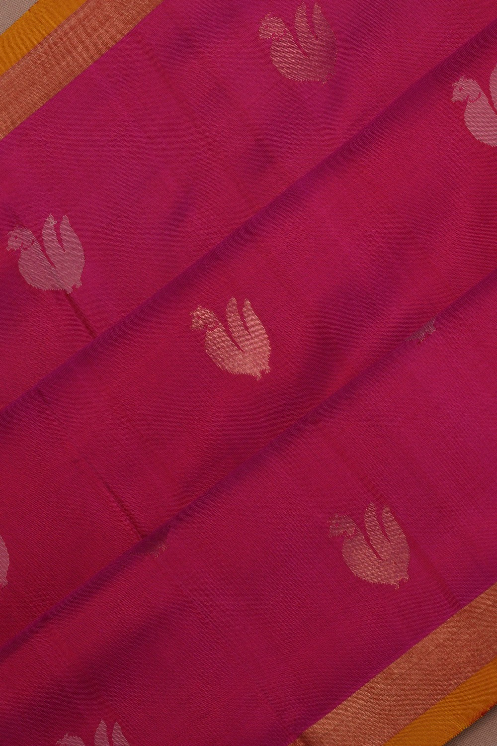 Image of Uppada Pink Silk Saree