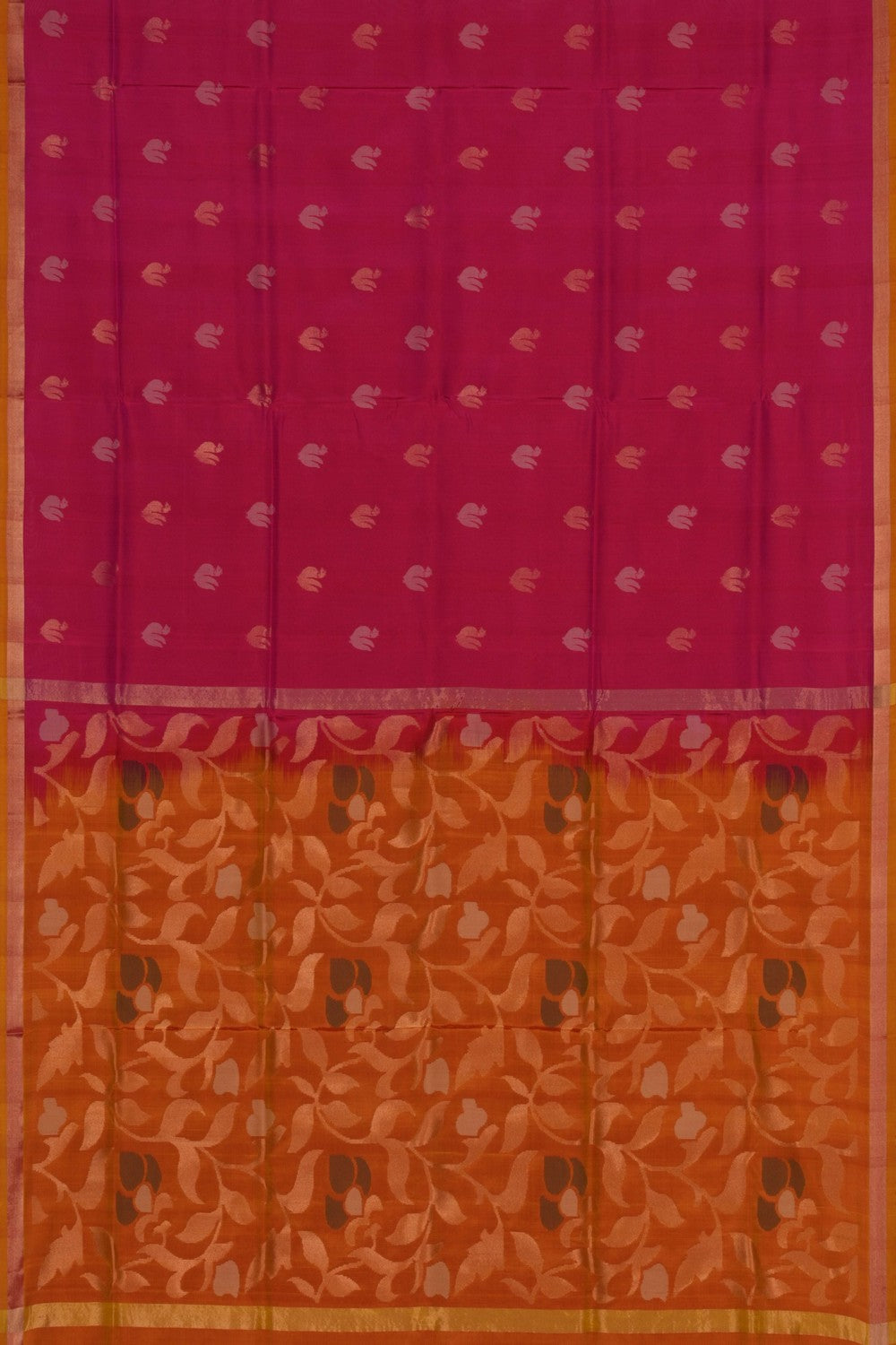 Image of Uppada Pink Silk Saree